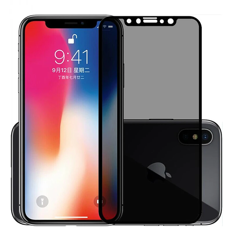 Закаленное стекло JGKK для Apple iPhone X XS Max XR полное покрытие Защита экрана 10 Max|anti spy