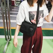 Стиль корейский Стиль Универсальная одноцветная Холщовая Сумка через плечо модная женская сумка для мобильного телефона