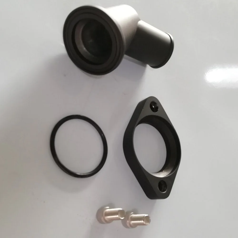 Для SBC BBC для черного алюминия 45 поворотный водяной вырез для SB BB для Chevy 327 350 454 396 высокая производительность идеально подходит
