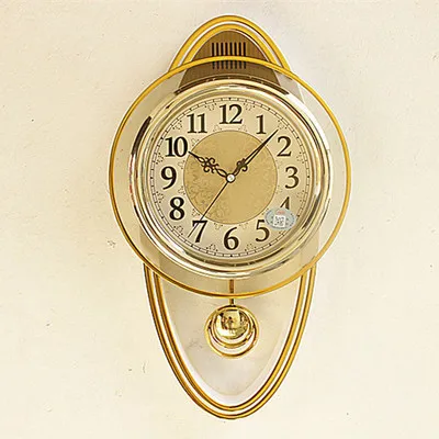 

3d Swing Clock Large Pendulum Clocks Wall Vintage Shabby Chic Mute Silent Clock Watch Mechanism Living Room Horloge Decor SC064