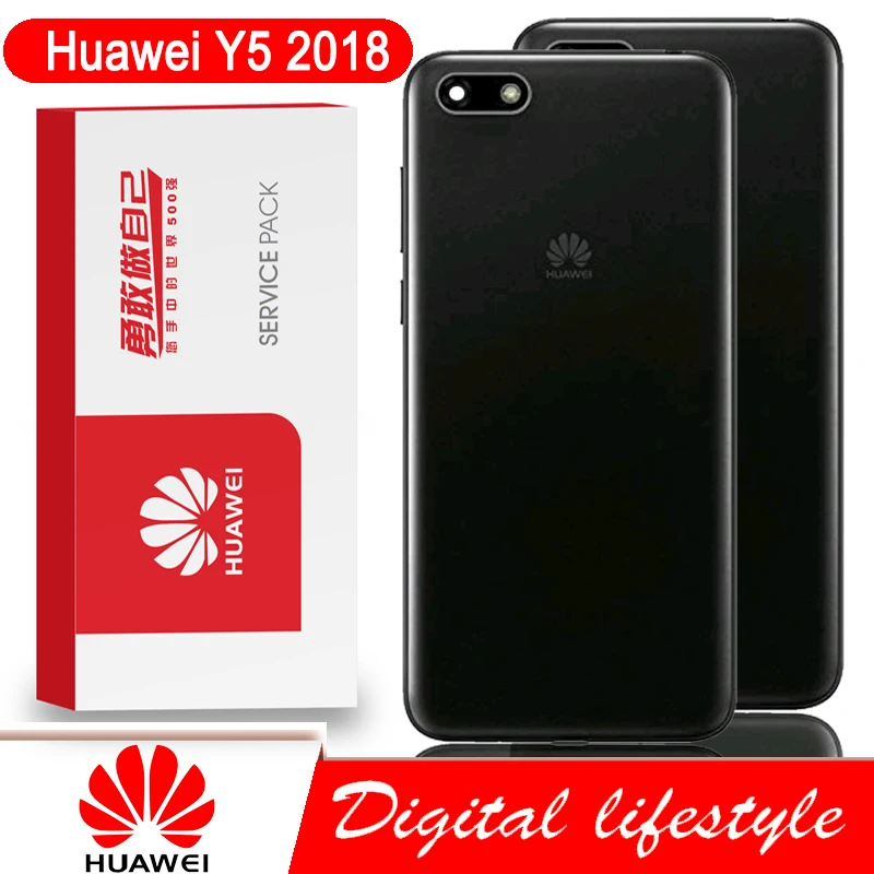 100% оригинальный задний корпус для Huawei Y5 2018 задняя крышка батарейного отсека