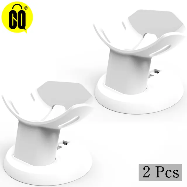 2019 For Google Home Mini Desktop stand table holder Voice Assistants Compact Holder Case Plug in Kitchen Bedroom Audio Mount White-2PCS
