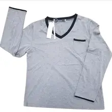 Irevial мужские топы с длинными рукавами футболки пижамы