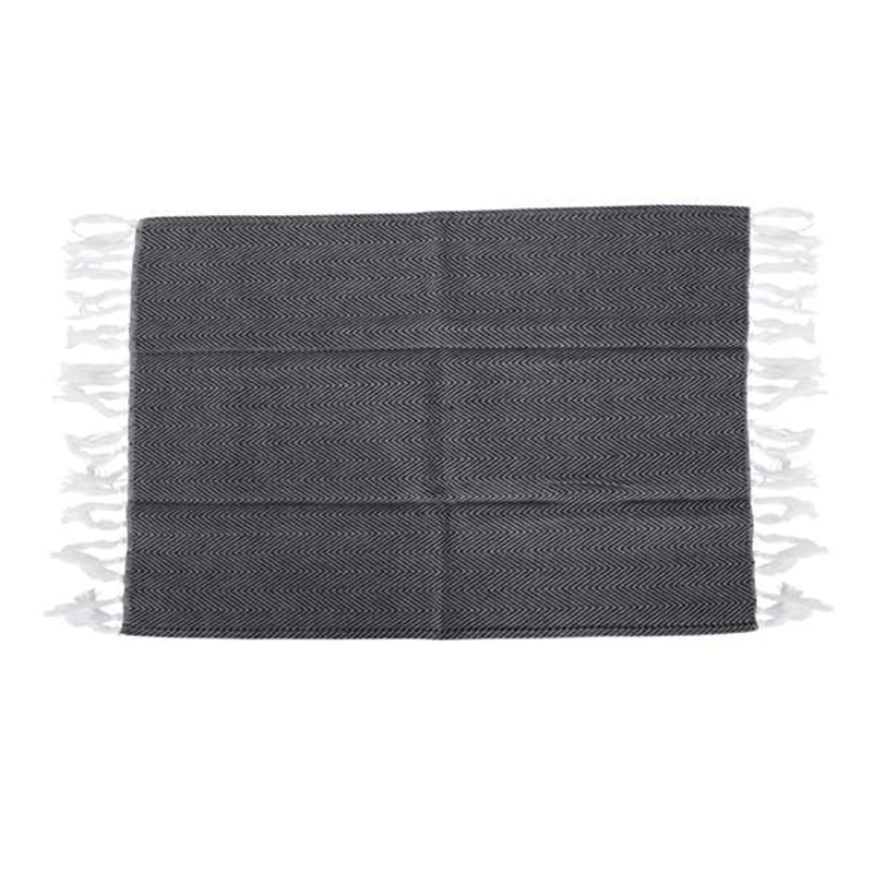  6Pcs Cotton Table Napkins Cloth Tassel Tea Towel Absorbent Dish Cloth Scouring Pad Kitchen Towels H