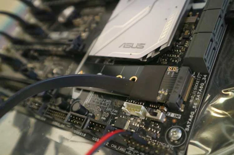 M.2 NVMe к PCIe 16x удлинитель поддержка X11050ti 1060ti 1080ti RX580 Riser Card x16 PCI e для NVIDIA AMD A N Btc