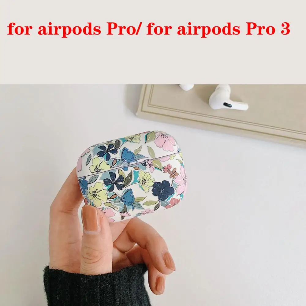 For AirPods Pro Case Earphone Case Gradient Rainbow Color /flower Protective case fundas For Air pods 1/2 cover for 에어팟 케이스 capa - Цвет: A2 for airpods Pro