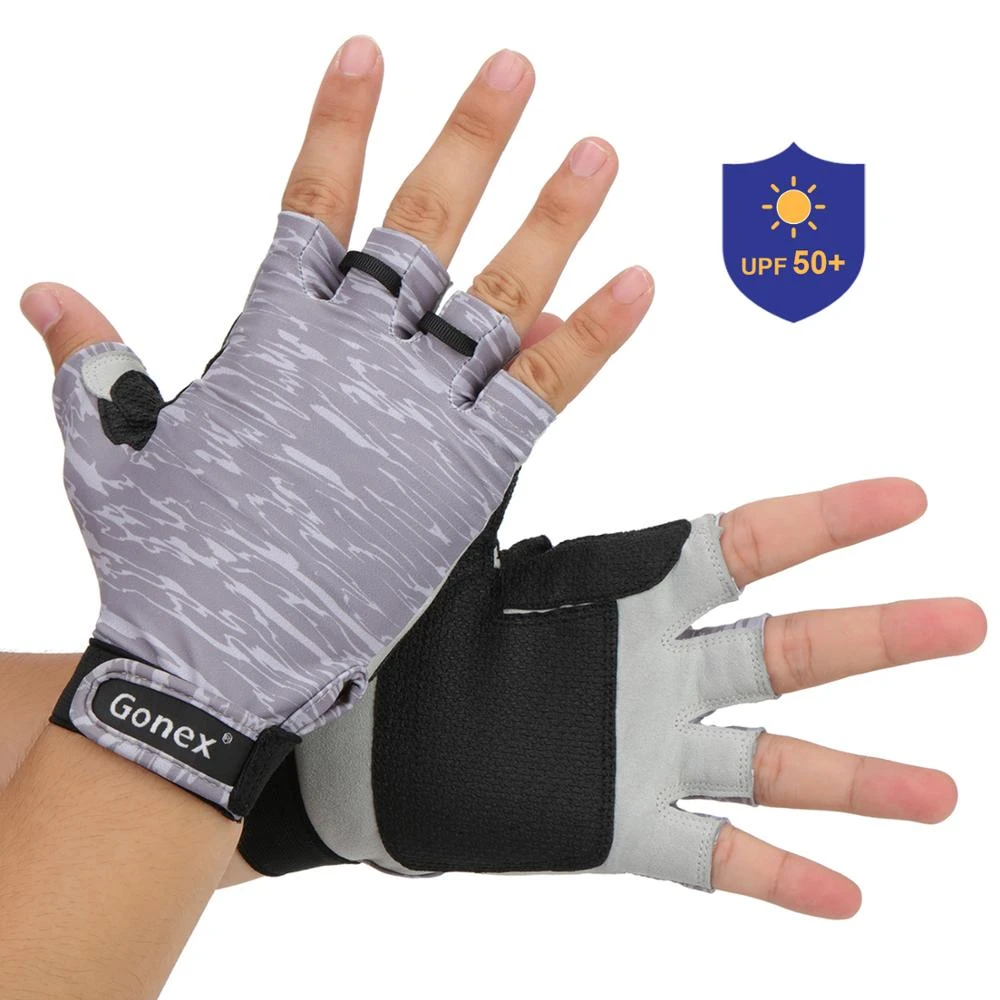 Guantes de pesca para hombre y mujer, protección UV para kayak, navegación, senderismo, remo y canoa, UPF50 de pesca| - AliExpress