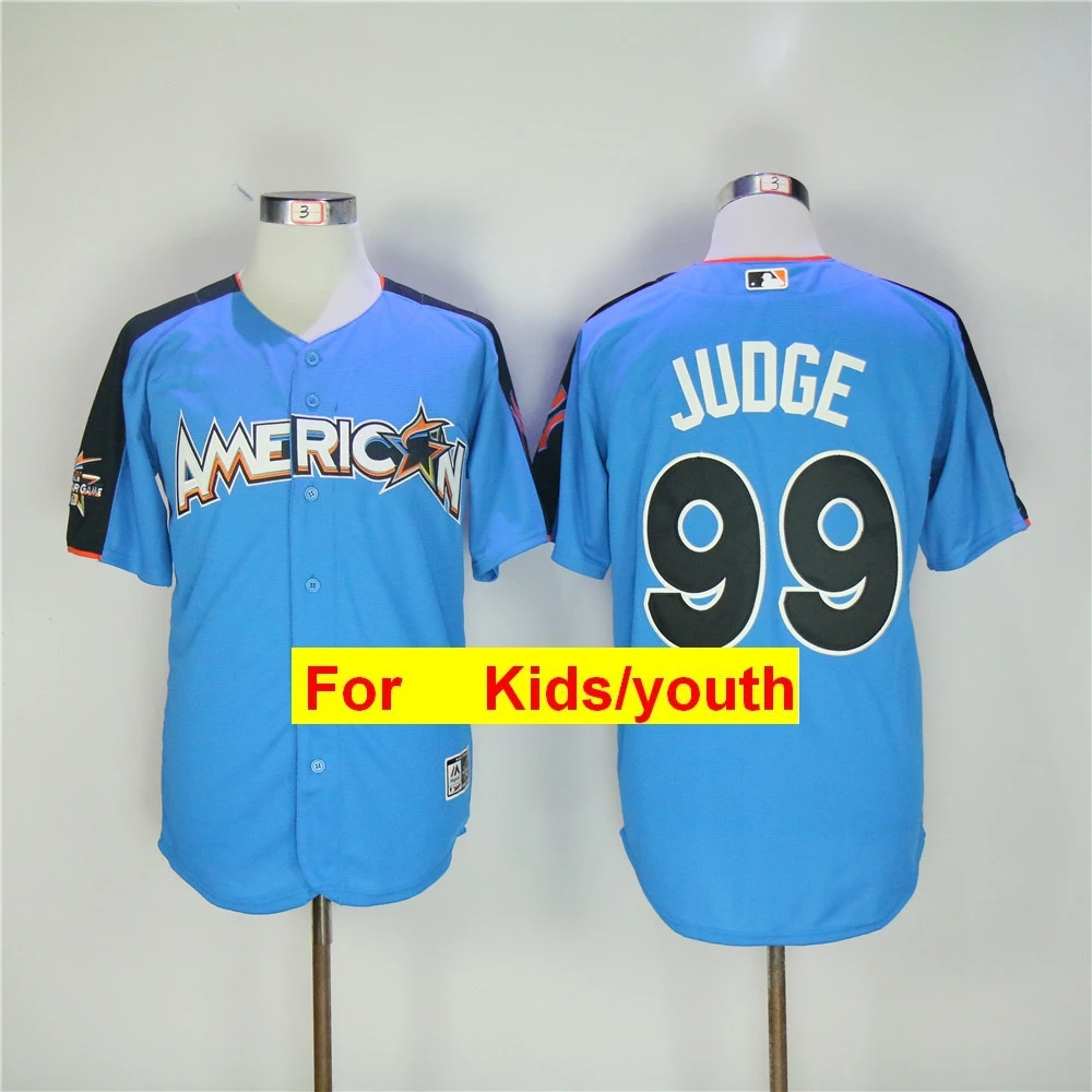 Черный youth New York Aaron Judge Giancarlo Stanton Gary Sanchez Didi Gregorius Gleyber Torres FLEX& Cool Base Player Jersey - Цвет: Черный
