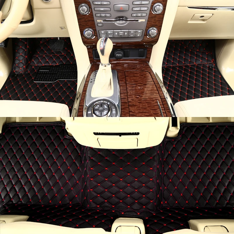 Boost автомобильные коврики для Infiniti Fx35 Qx56 350GT 2012 2006 2008 водонепроницаемые автомобильные накладки - Название цвета: Красный