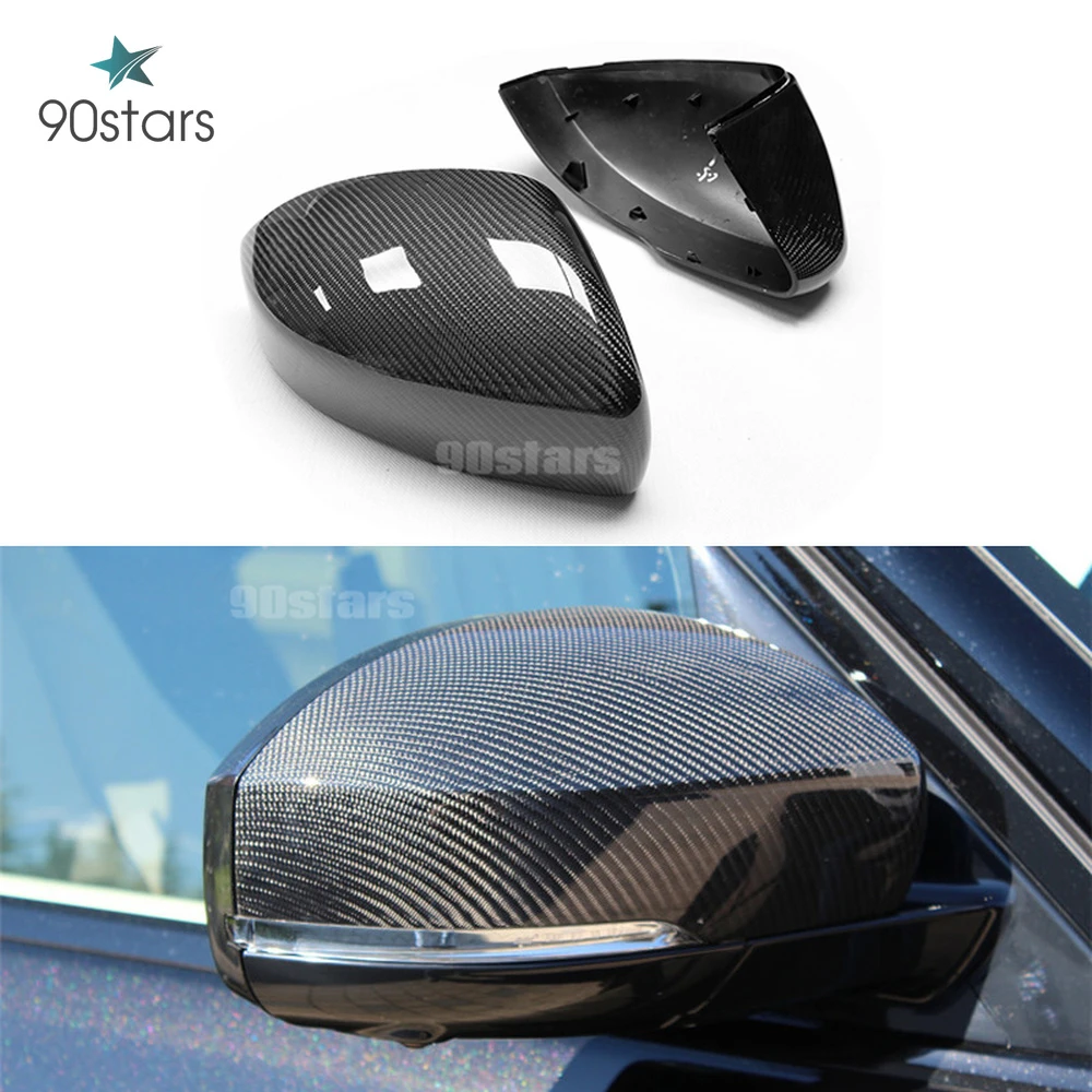 Carbon Fiber Car Extetior Side Rearview Mirror Cover Trim for Land