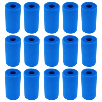 

Botique-15Pcs Swimming Pool Accessories Foam Filter Sponge Reusable for Intex Type a Washable Biofoam Clean Filter Foam Sponges