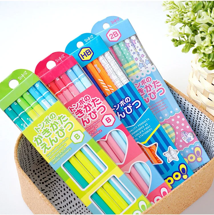 Tombow IPPO Студенческие карандаши HB 2B простой карандаш Kawaii деревянные детские карандаши японские школьные канцелярские принадлежности