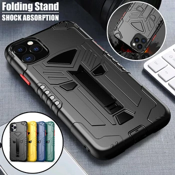 

Anti-Fall Hybrid Shell TPU+PC Shockproof Stand Cover Heavy Duty Protection Fitted Case For Apple iPhone 11 Pro Max 7/8 Plus X Xs