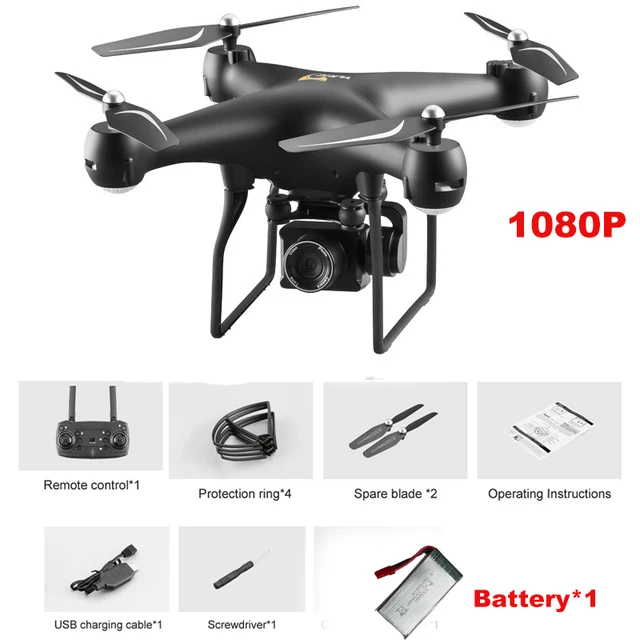 CEVENNESFE New S32T Drone WiFi FPV RC Drone 4K/1080P Wide Angle Adjustable ESC HD Camera Altitude Hold RC Quadcopter Drone Toys
