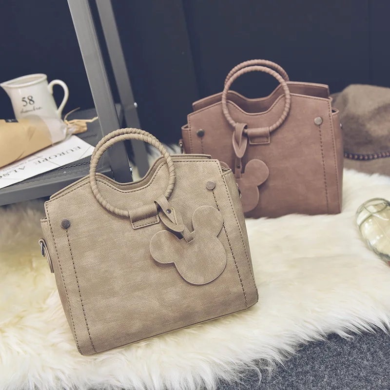 

2018 New Style Korean-style Retro Circular Ring Handbag Simple England Shoulder Bag Versatile Shoulder Bag WOMEN'S Bag