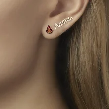 2 шт английские буквы, циркониевые Серьги Для Пирсинга Ушей для женщин, начальная Пряжка для ушей, креативные серьги с джокером украшения для ушного хряща