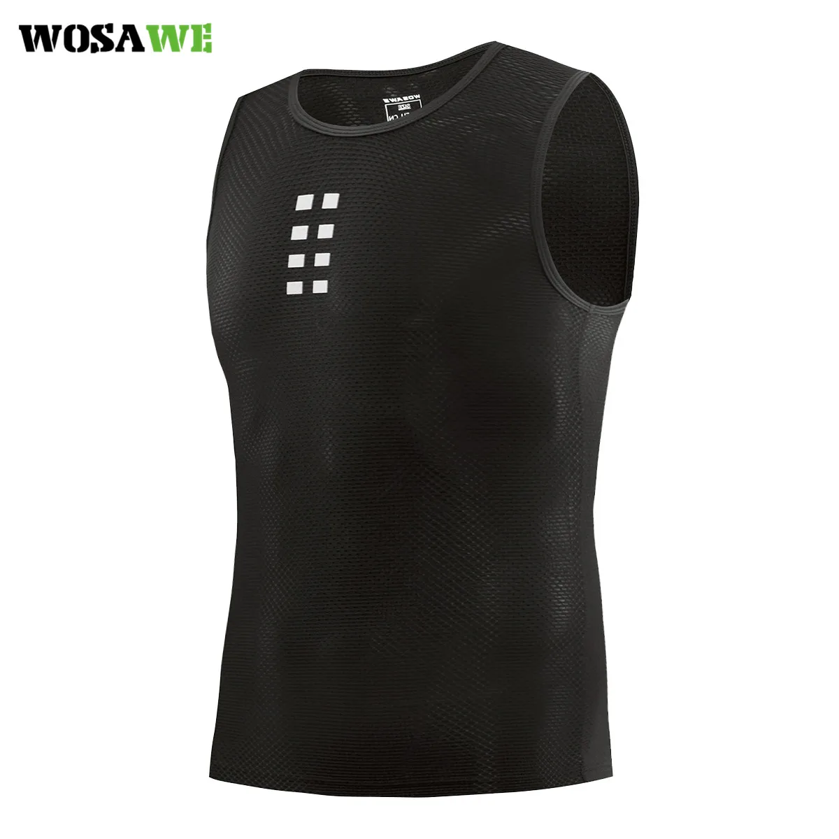 WOSAWE Ultra-thin Cycling Vest Base Layer Sleeveless Underwear Bike Mesh Breathable Shirts Compression Sports Bicycle Jerseys | Спорт и