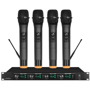 

Wireless microphone microphone one for four conference system gooseneck / lavalier type head-mounted professional performance