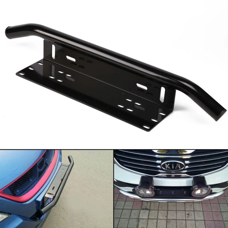 Aluminum Alloy Car Bumper License Plate Bracket Fog Light Installation