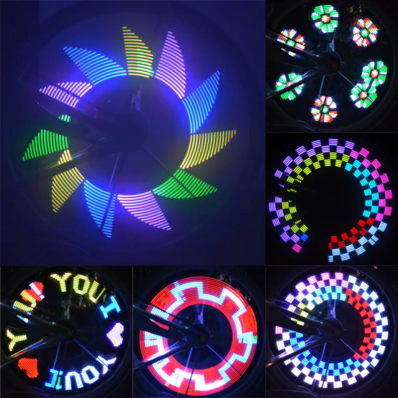 14 LED Wheel Light Bicycle LED Flashlight Wheel Signal Tire Spoke Light Bicycle Light Bicycle Decor LED Cycling Light Bike Light