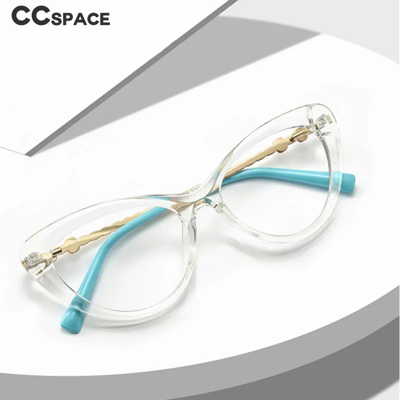 49824 Round Big Frame Cat Eye Anti Blue Light Glasses Frames Women Tr90  Fashion Computer Eyeglasses - Blue Light Blocking Glasses - AliExpress