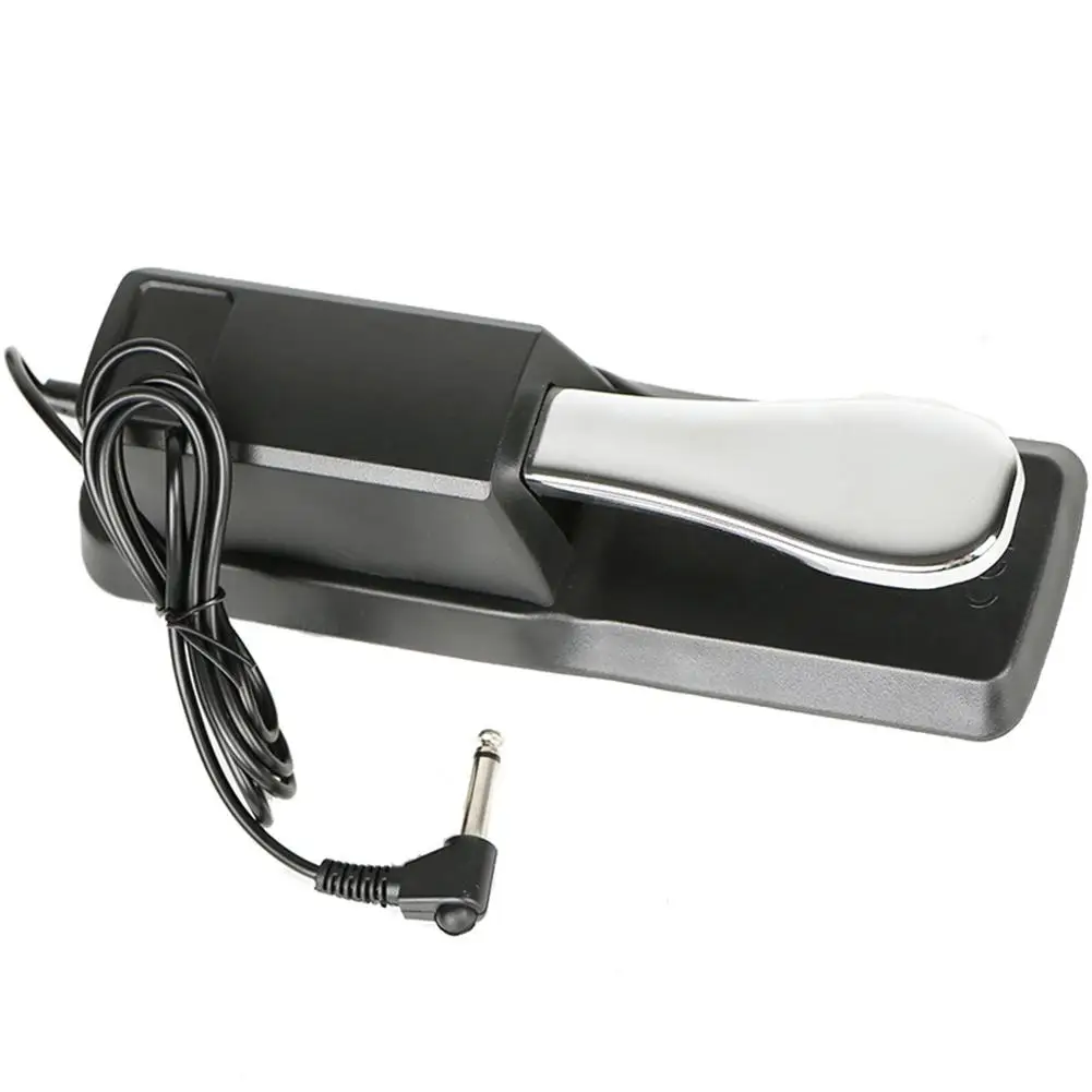 

Newest Practical Damper Sustain Foot Pedal Damper Pedal Black Metal Midi Keyboard Sustain Pedal for Electric Piano Keyboards