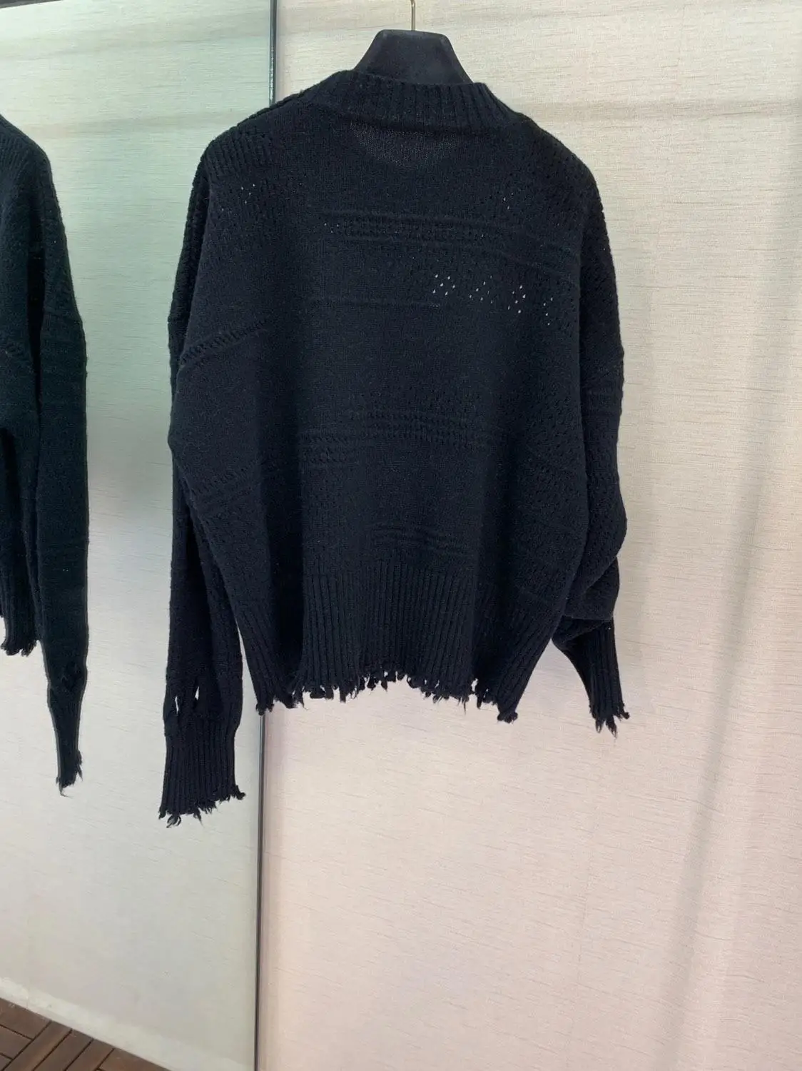 Осень новая женская мода красивая Пряжка декоративный шерстяной свитер 0822