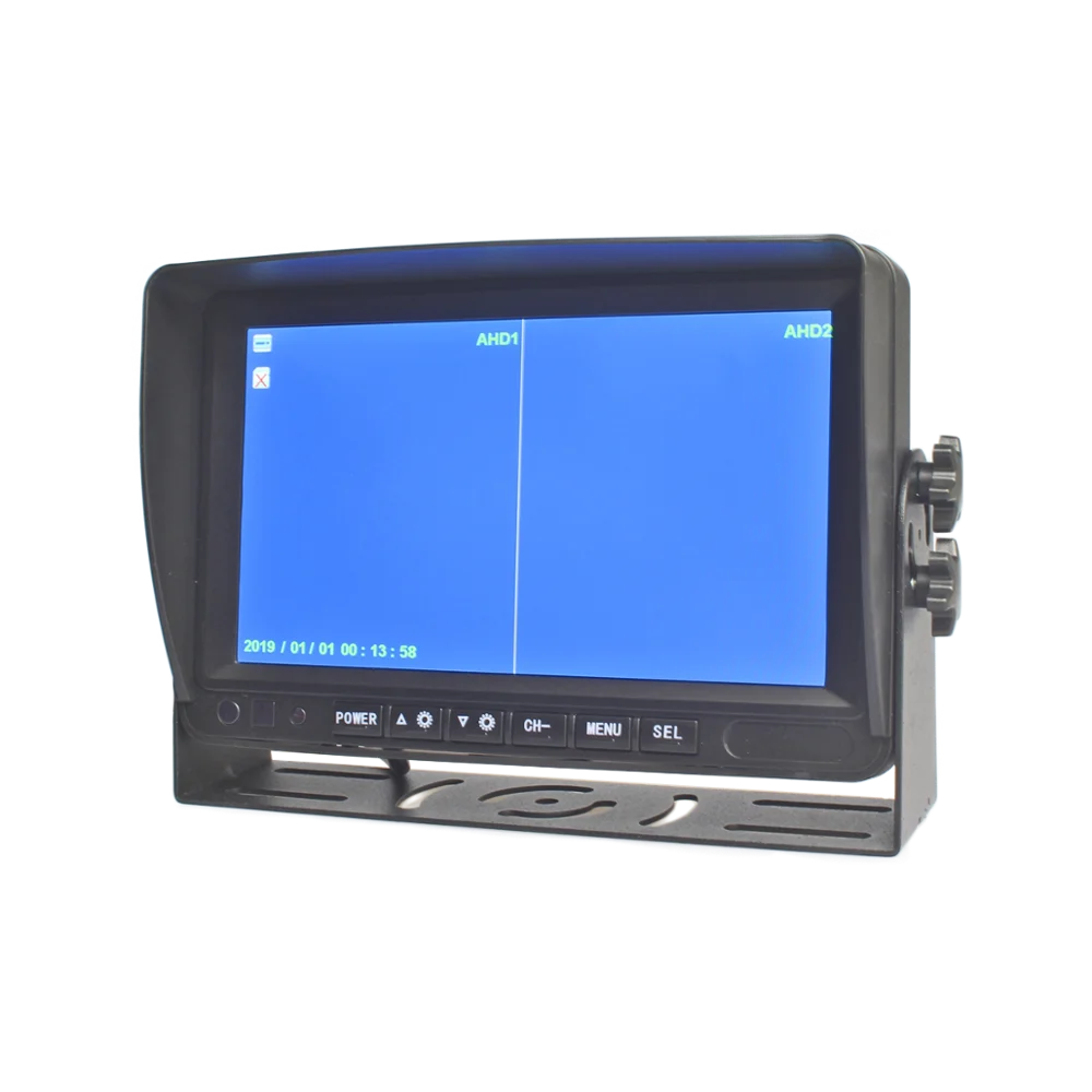 DIYKIT AHD " ips Двухсекционный экран дисплея заднего вида Автомобильный Монитор водонепроницаемый IR 960P AHD Автомобильная камера; sd-карта запись видео