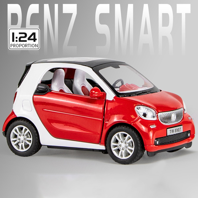 Simulation Car Smart Fortwo Alloy Metal Diecast Vehicle Toy Car Model Metal Kids Gift Car Toys For Children