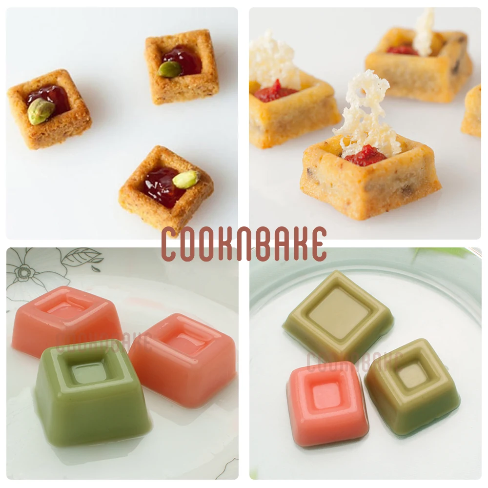 COOKNBAKE силиконовая форма для торта, выпечки, квадратная форма для шоколада, конфет, желе, ледяной кубик, поднос для торта, украшение печенья, мыло ручной работы