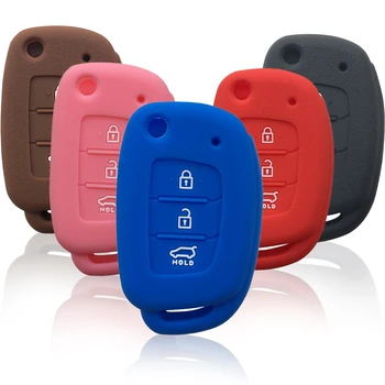 

Silicone Case Key Holder For Hyundai Solaris Creta Ix25 Kona Tucson Sonata I40 Elantra Ix35 I20 Ix45 2019 Car Key Cover Case Set