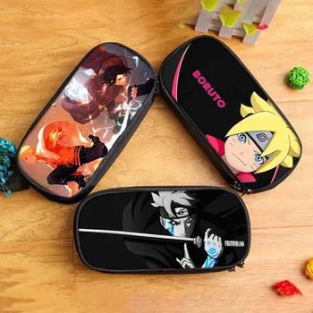 

1 pcs Anime Boruto Naruto Next Generations Pencil Bag Anime Figures Printed Pencilcase Marker Bag Storage Pouch School Supplies