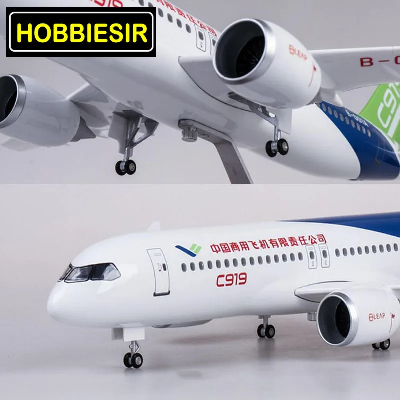 47 см 1/82 масштаб Самолет Китай большой коммерческий самолет C919 авиакомпания Модель W колесный литой под давлением пластик Смола самолет коллекция