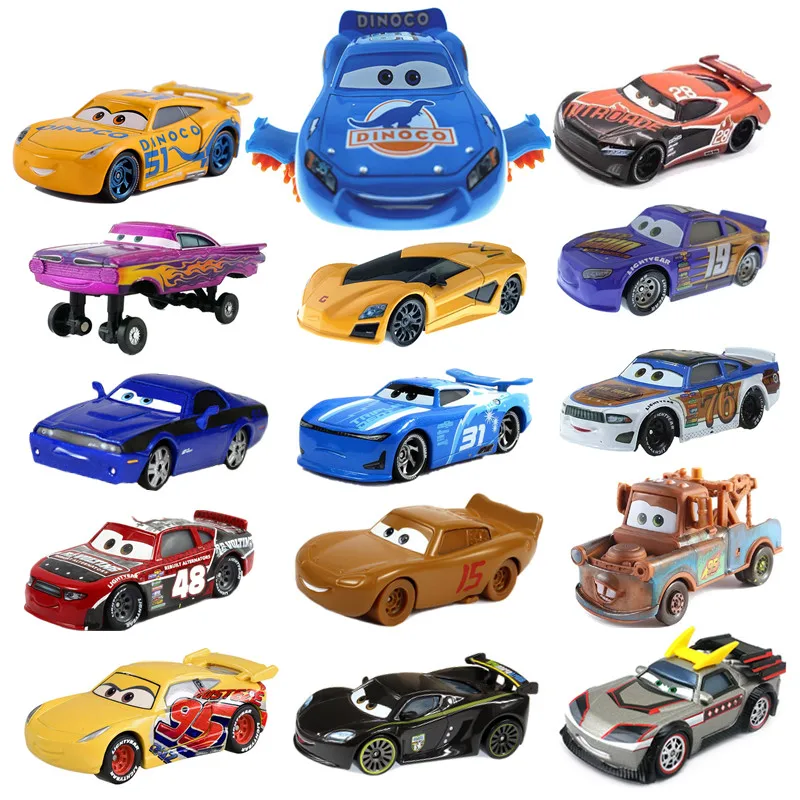 Disney Pixar Multi-estilo 3 nuevo Rayo McQueen Jackson tormenta ahumado de Metal fundido modelo de coche Regalo de Cumpleaños de juguete de los niños