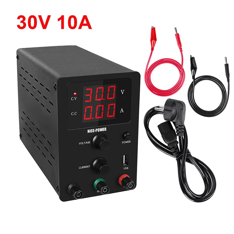 Лабораторный Питание 30V 10A 60V 5A 120V тока регулятор переключатель Мощность Регулируемый Напряжение регулятор скамья источника цифрового - Цвет: R-SPS3010B