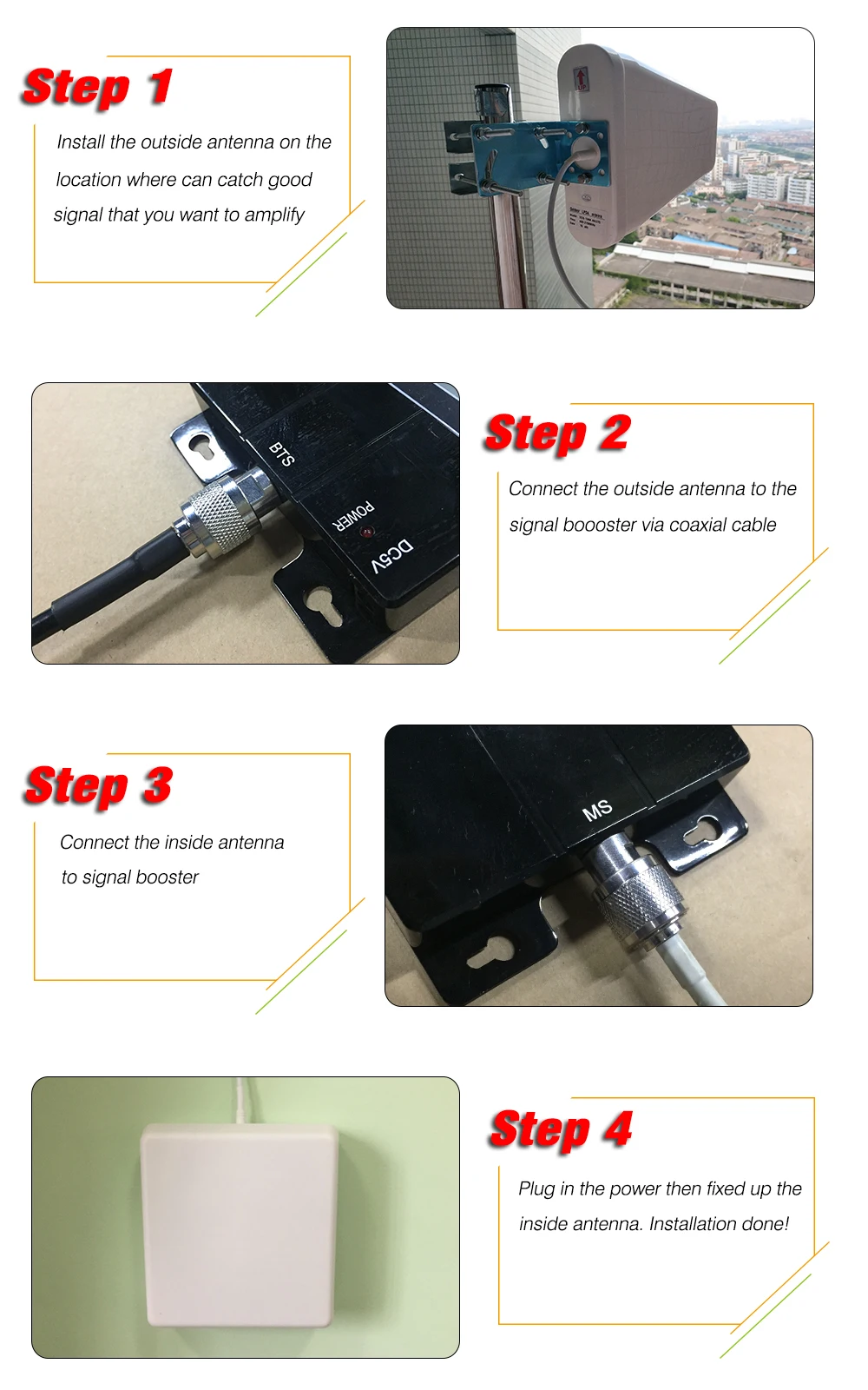 Russia 2G GSM repeater 900 3G 2100 Cell phone Signal amplifier Cellular Booster GSM WCDMA UMTS 2100 2G 3G 4G Signal Antenna (10)