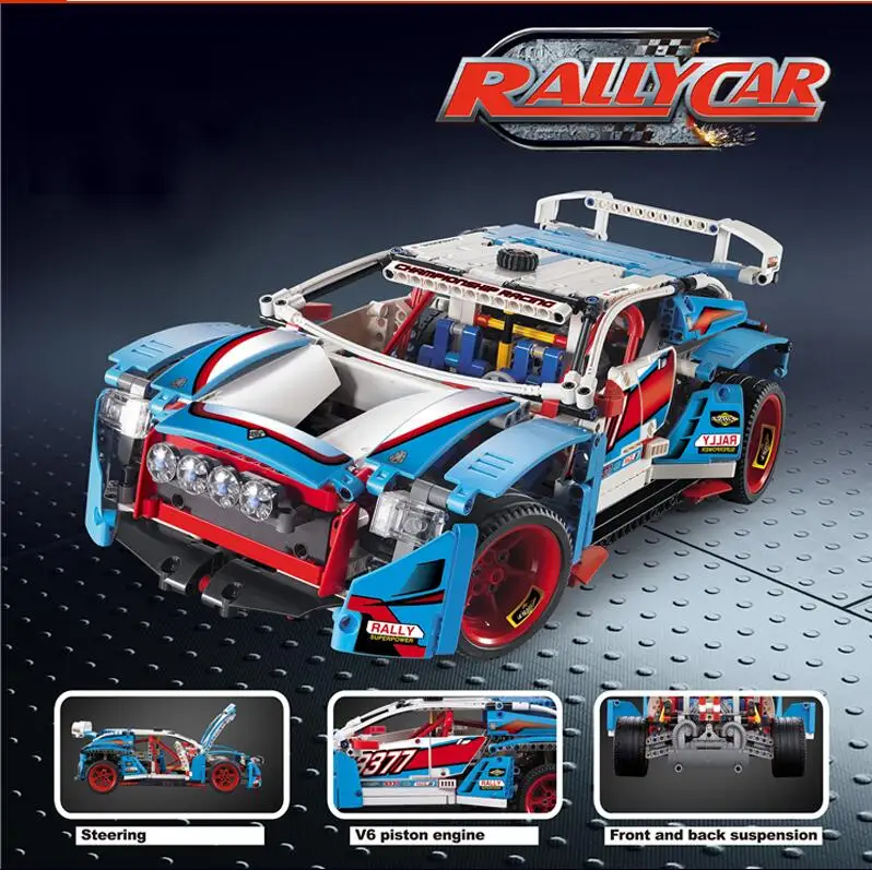 Новинка; Лидер продаж! MOCs серии гоночный автомобиль Honda S2000 AP2 MOC 24500 совместим с Technic гоночные строительные блоки кирпичи модель игрушки - Цвет: Mitu Mocs