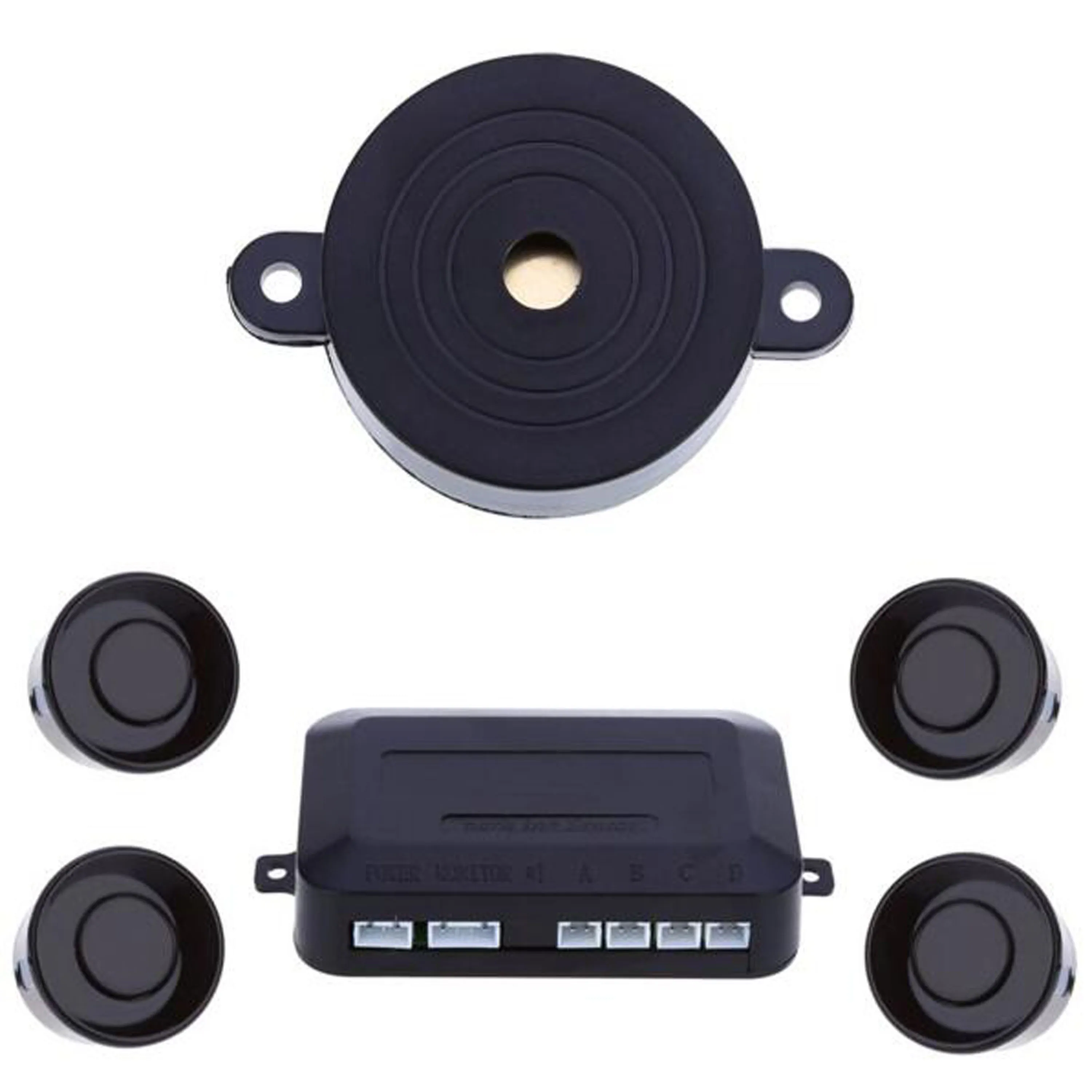 

4 front sensor car auto detect front baffle obstacle radar buzzer alarm monitor system front parking sensor sound alert PS-03