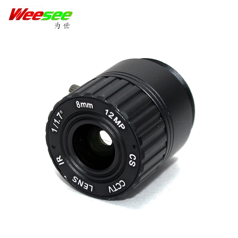 WS 8 мм 12MP HD CCTV Объектив CS mount F1.4 1/2. " камеры