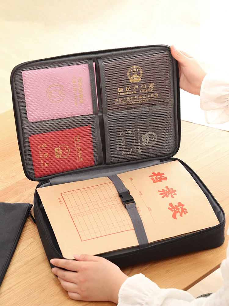 Document storage bag family document package account file box home | Дом и сад