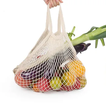 

Pure Cotton Net Bag Shopping Bag Supermarket Eco-friendly Cotton Net Bag Fruit Shopping Bag