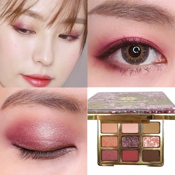 

12-color Pearlescent Eye Shadow Disk Waterproof Sweatproof Lasting Non-fading Matte Eye Cosmetics Palette