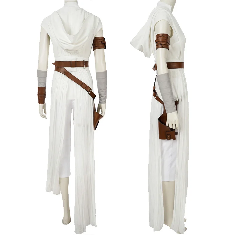 Rey Fantasy Star Wars 9 Rising Skywalker, косплей, костюм супергероя джедая на Хэллоуин, костюм Rey, костюм для взрослых, комплект высокого качества