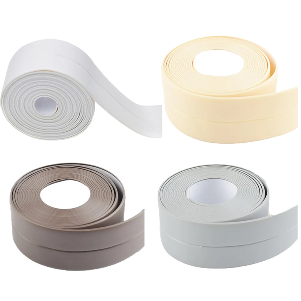 1Roll Waterproof Pvc Sealed Tape For Bath Toilet Kitchen Caulk Strip - View #8