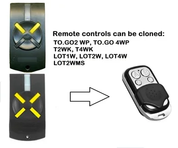 

For T2WK,T4WK duplicator remote fixed code 433.92mhz remote control