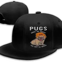 Черная бейсболка для собак Make Me Happy You Not So Much men