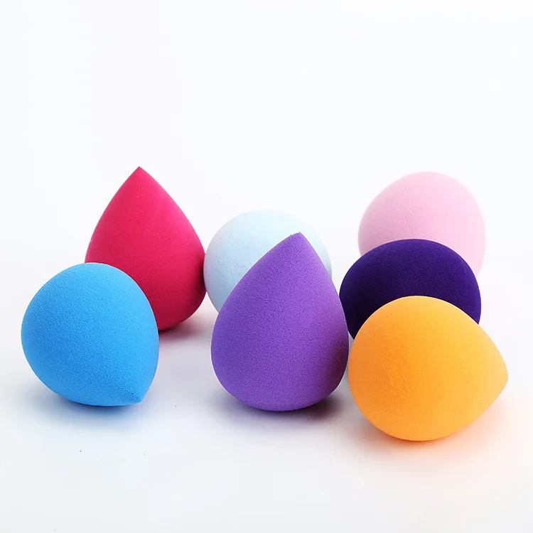 

40*60 Large Size Gourd Water Droplet Oblique Olive Puff Hydrophilic Non-latex Puff Cosmetic Egg Wet And Dry Dual Purpose