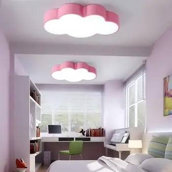 

1pc 45cm 16W Children'S Room Decor Cloud Shaped Ceiling Mounted LED Ceiling Lamp (Monochrome Temperature Pure White Light)