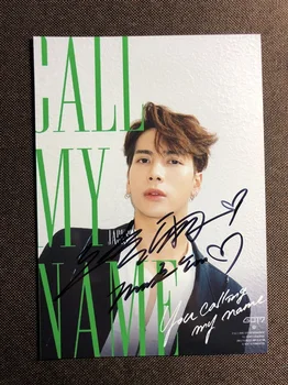 

hand signed GOT7 Jackson Wang autographed photo CALL MY NAME 5*7 K-POP 19O4