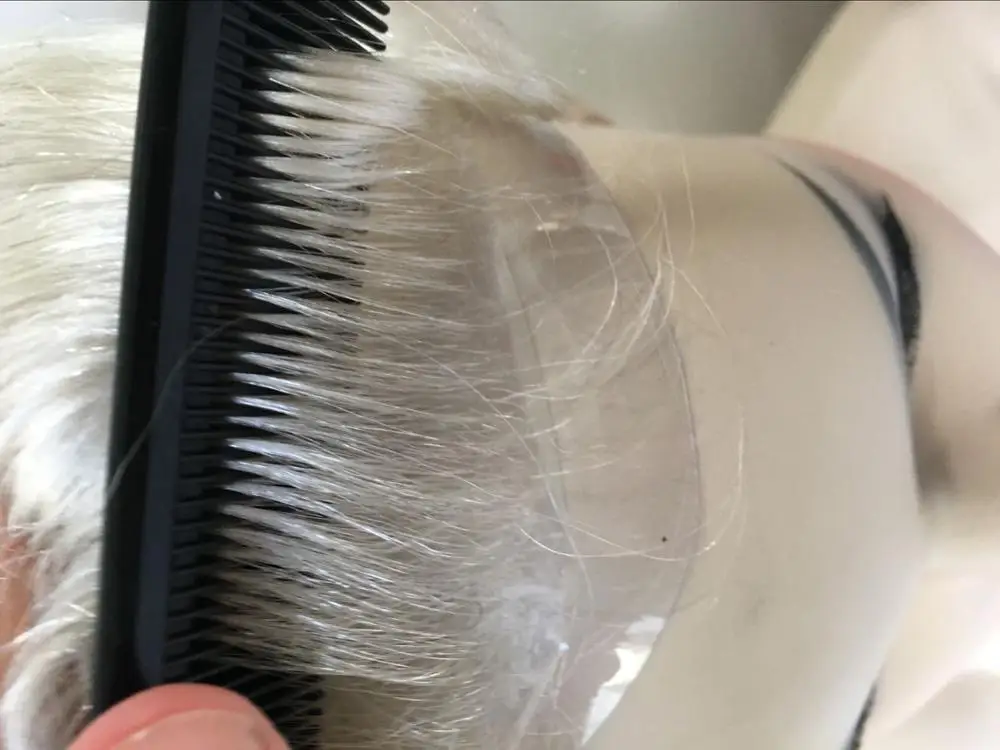 Tsingtaowig, v-образный мужской парик из натуральной волосяной линии для мужчин, супер парик из тонкой кожи замена волос Sy